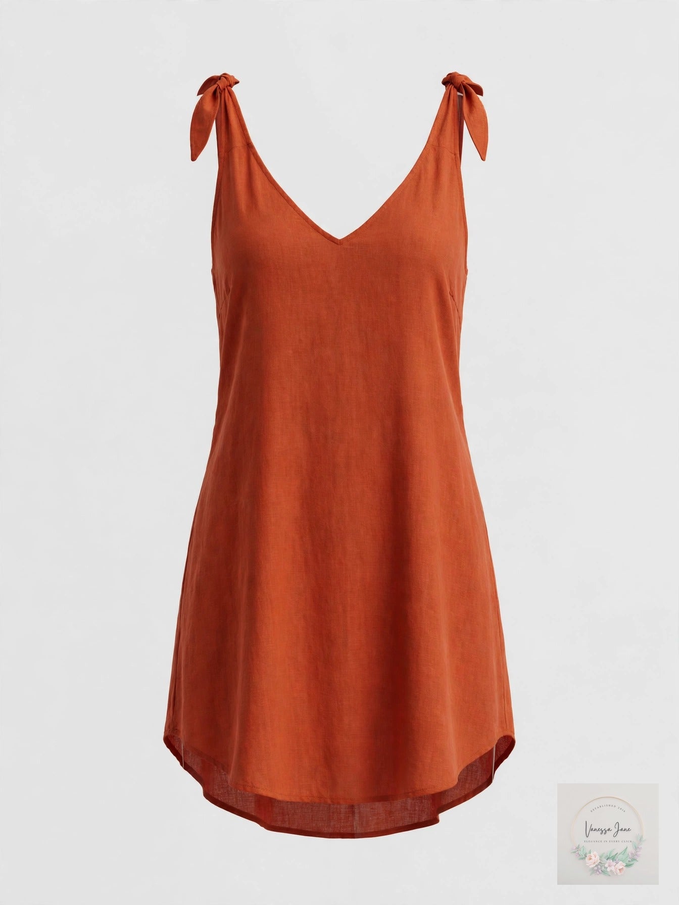 Miken Juniors Tie-Shoulder Tank Dress Swim Cover-Up, Size Medium