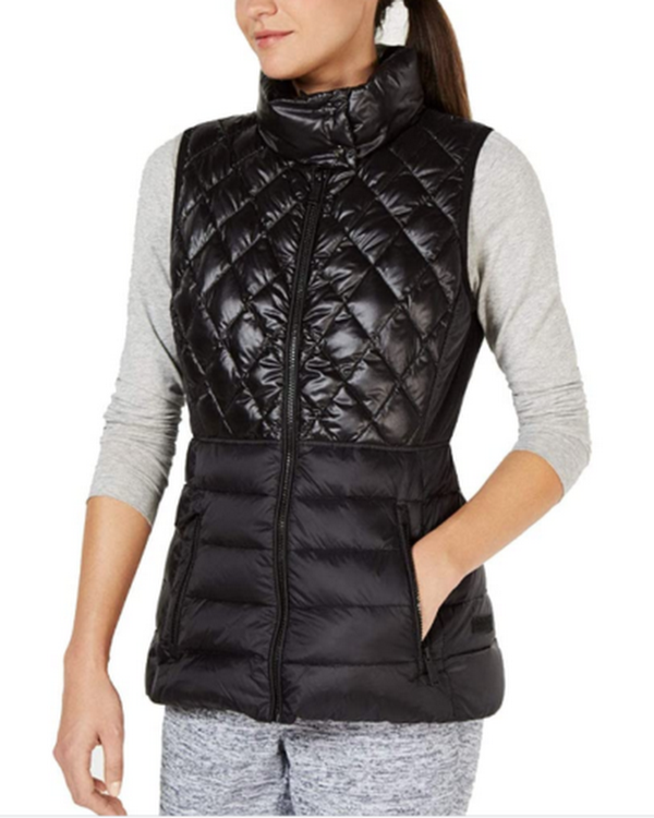 Calvin Klein Womens Fall Down Outerwear Vest