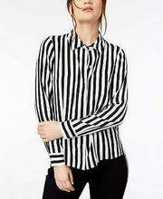 Inc Striped Button-Down Shirt, Size Small