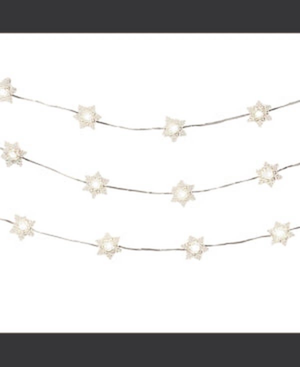 Studio Mercantile String Lights LED Micro Snowflakes 10ft