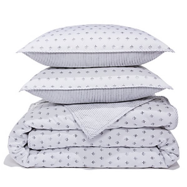 Sky Scallop Reversible Coverlet