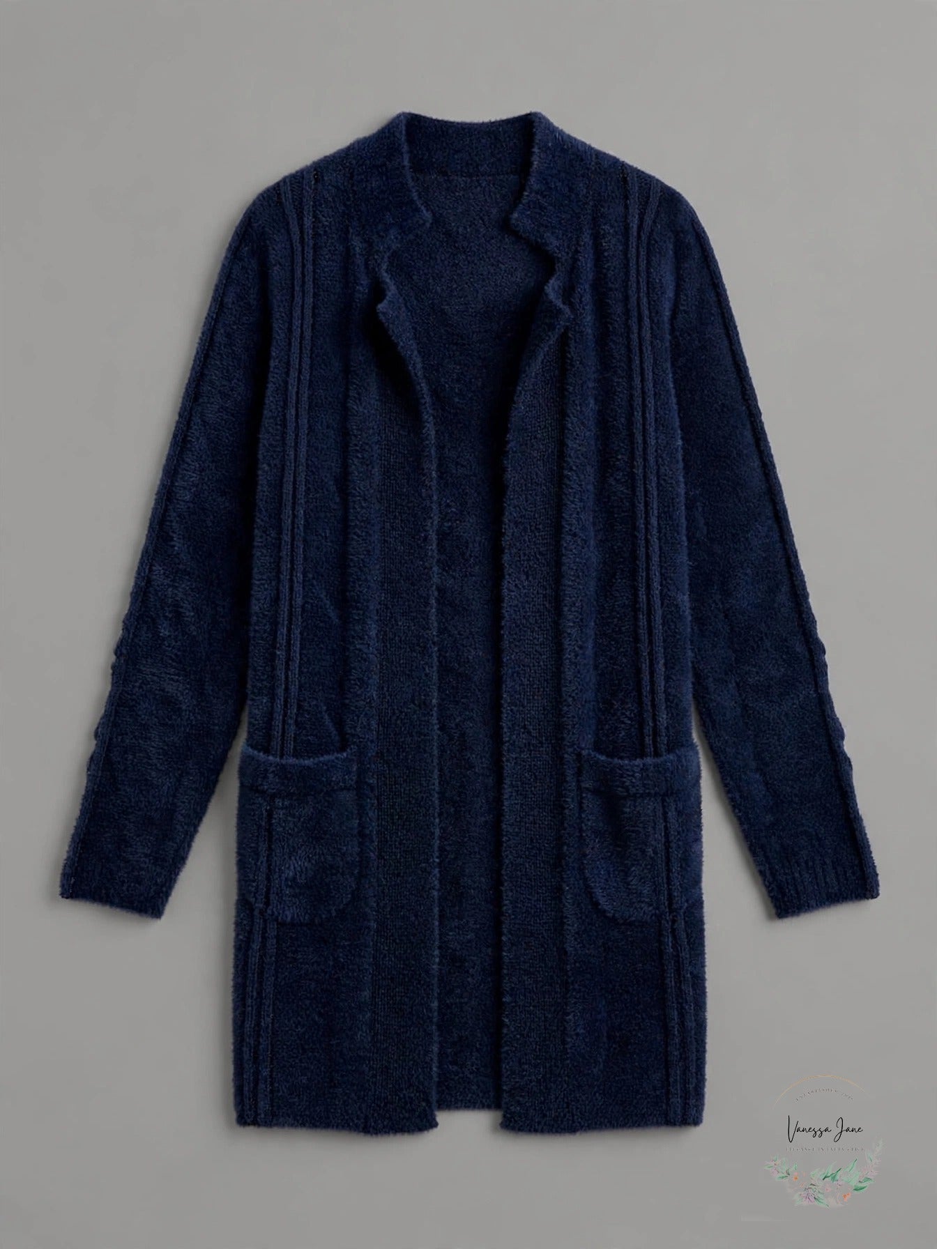 NIC+ZOE Statement Seams Jacket Dark Indigo, Size Large