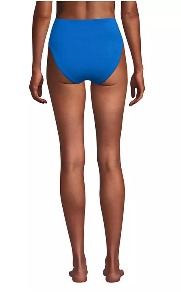Lands End High Waisted High Leg Bikini Bottoms, Size 8