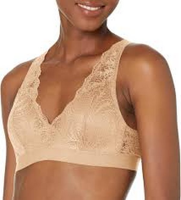 Bali Comfort Revolution Comfy Glam Scallop Lace Wireless Bralette