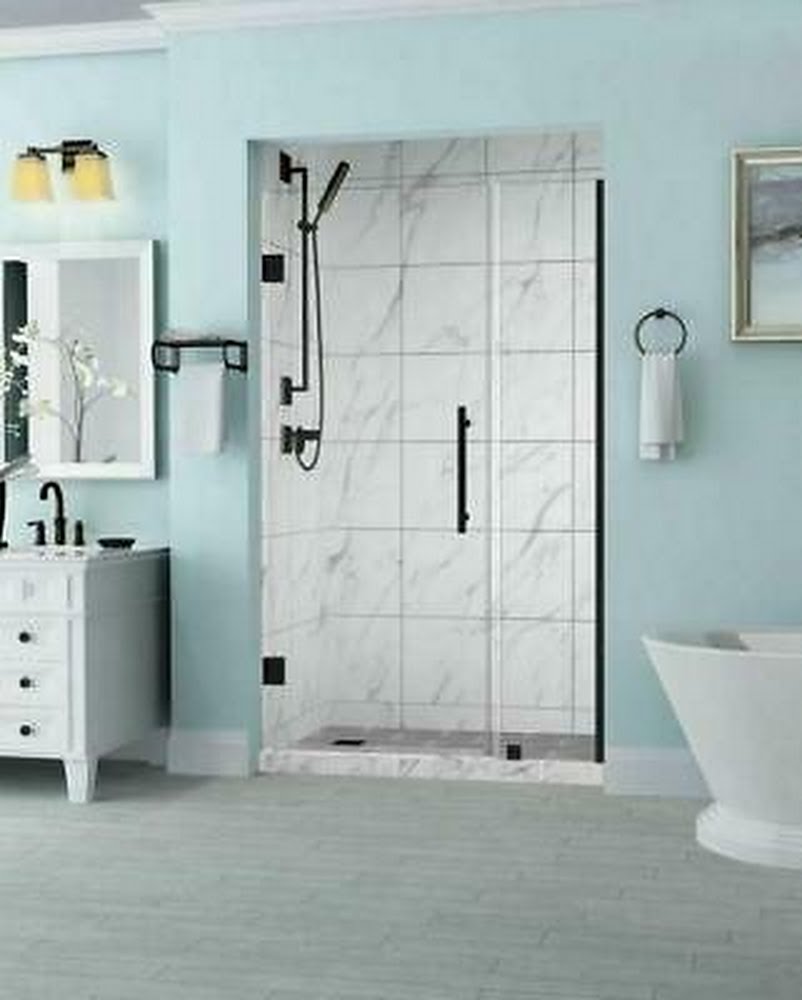 Aston Belmore 72 High x 32 Wide Hinged Frameless Shower Door