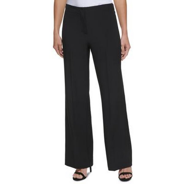 Dkny Petite High-Waisted Wide-Leg Pants, Size 6P