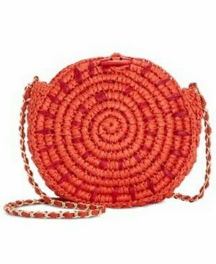 INC International Concepts Straw Circle Crossbody