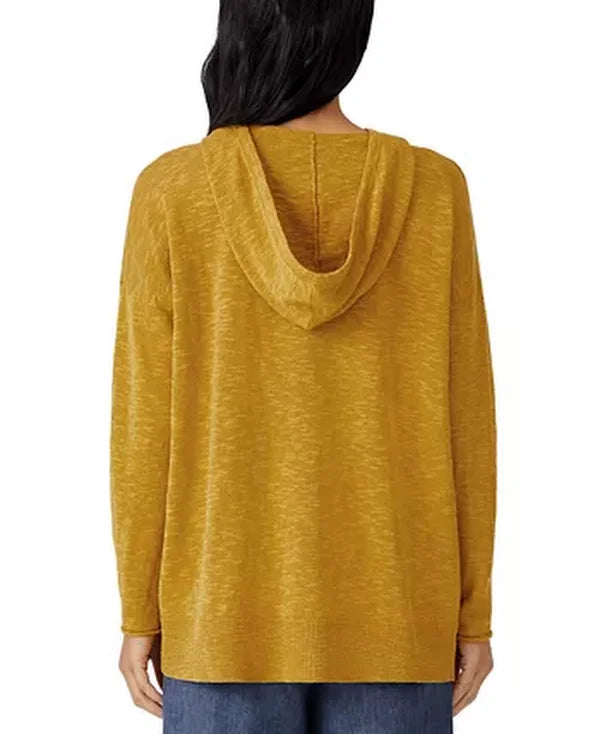 Eileen Fisher Womens Hooded Pullover Top, Size Small