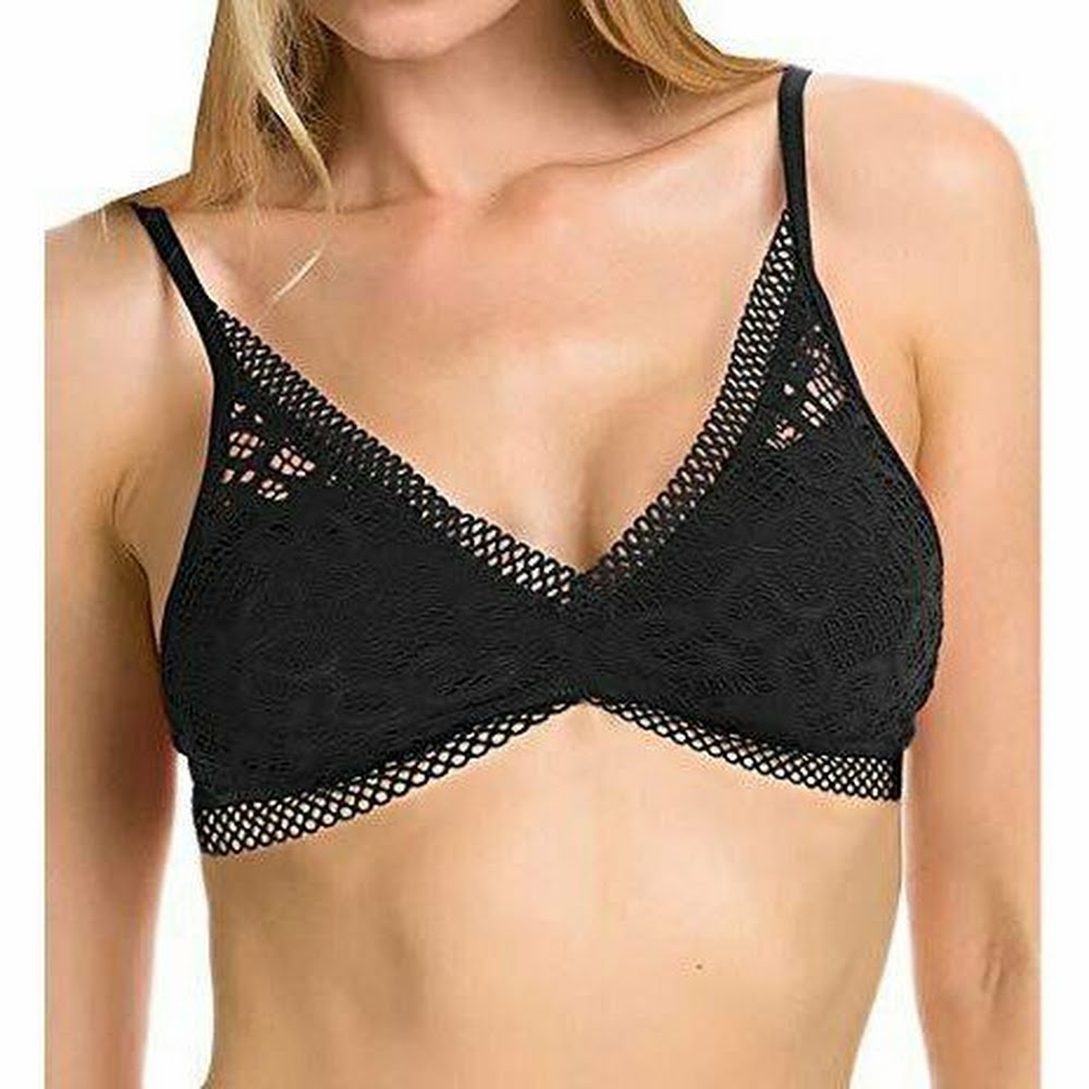 Becca by Rebecca Virtue Womens Captured Classic Bikini Top, Size Medium