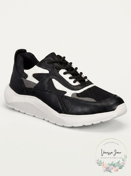 Kingside Mens Phillip Dad Sneakers Mens Shoes Black/White Size 12M