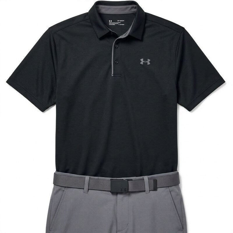 Under Armour Mens Tech Textured-Stripe Polo, Size Small