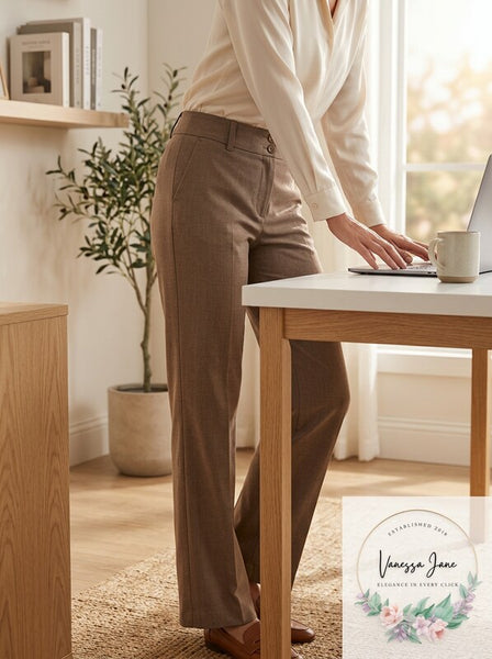 IZ Byer California Womens Camel Cambridge Pants,Size 5
