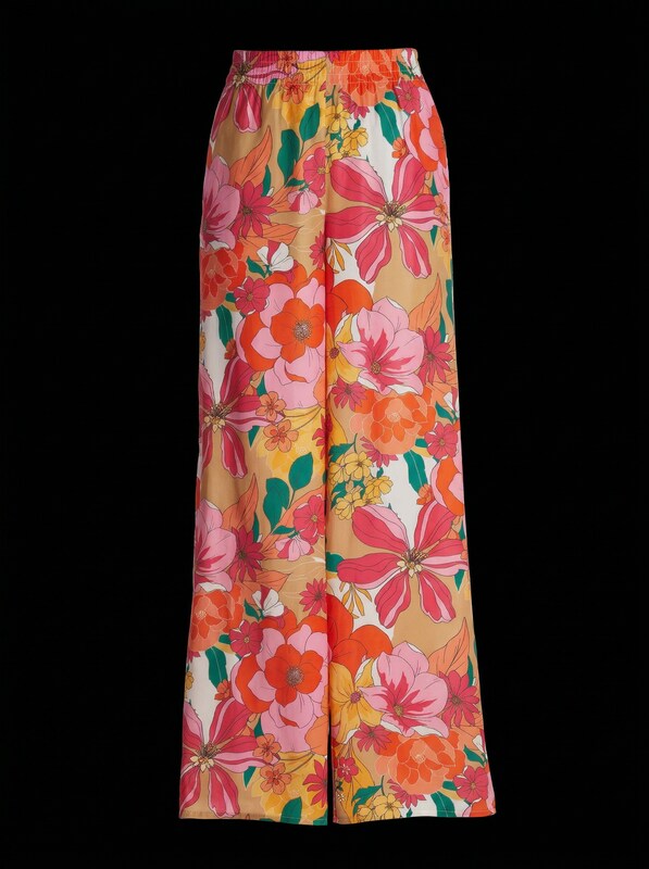 Boston ProperMalibu Chic Floral Garden Flowy Wide Leg Pant, Medium