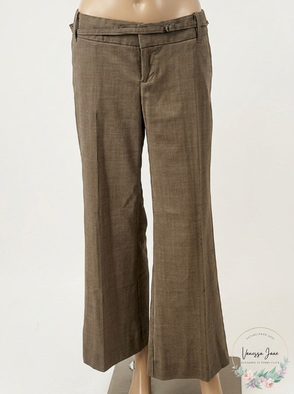 Gap Women’s Trouser Stretch Beige With Belt, Size 2
