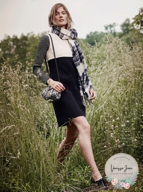 Weekend by Max Mara Womens Black Sacco Doppio Color Block Dress, Size 6