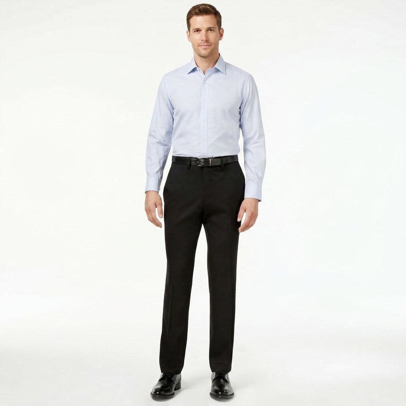 Kenneth Cole Mens Black Stretch Slim Fit Stretch Pants 36 x 30