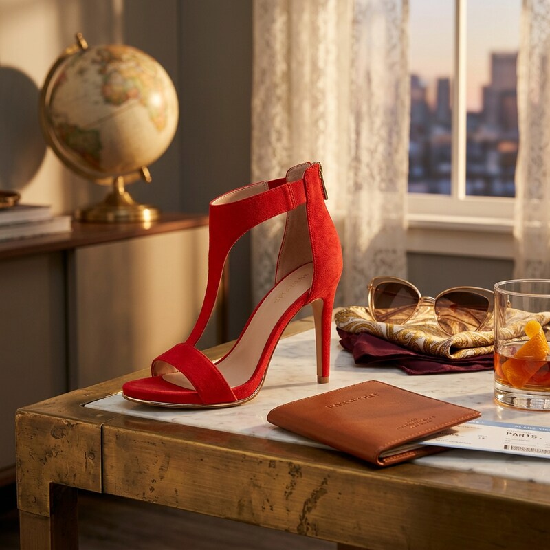 Kenneth Cole Womens Brooke T-Strap High-Heel Sandals, Size 8.5