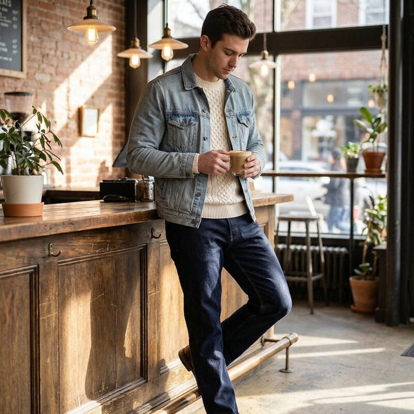 Buffalo David Bitton Mens Driven-X Relaxed Straight Fit Stretch Jeans, 30x30