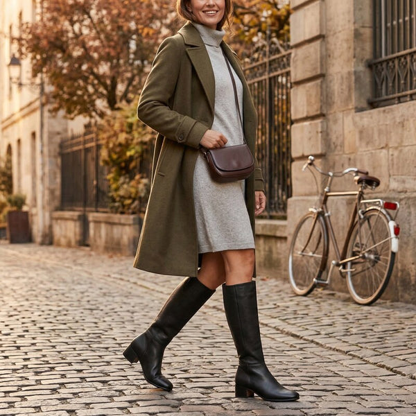 Gentle Souls by Kenneth Cole  Ella Square-Toe Block-Heel Boot,Size 5