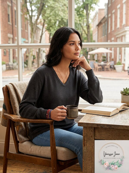 Style & Co Petite V-Neck Blouson Sweater, Size PS