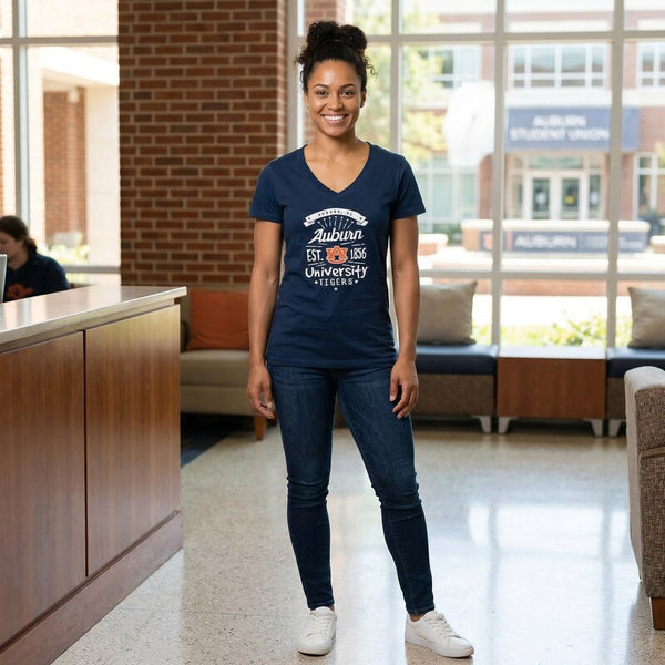 Auburn Tigers Adult Women Anthem Entice Ladies Tee, Size Large