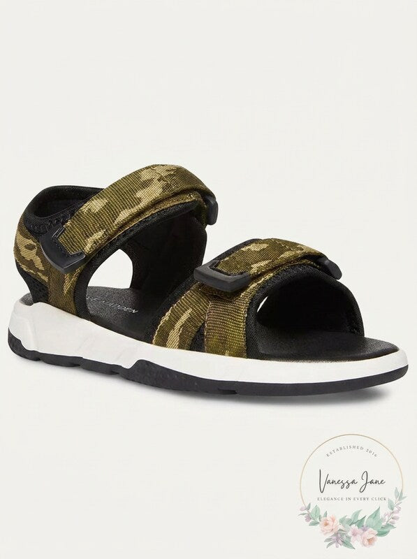 Steve Madden Camo Double Strap Active Big Boys BHomer Sandals