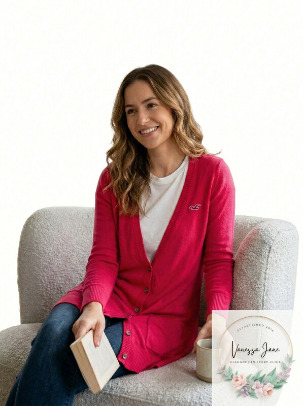 Abercrombie Girls Pink Button Front Cardigan Sweater, Size Large