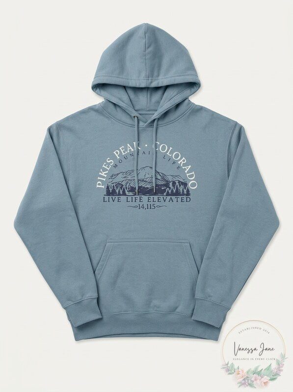 Pikes Peak Colorado Unisex Sweatshirt, Large