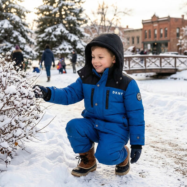 Dkny Little Boys Faux-Fur-Trim Puffer Jacket, Size 5/6