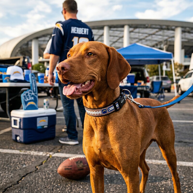 San Diego Chargers Reflective Large Football Collar