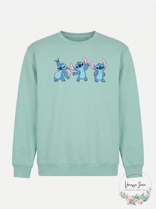 Disney Stitch Mens Graphic Sweatshirt, Size Large