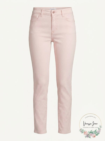 Calvin Klein Womens Denim Mid-Rise Straight Leg Jeans