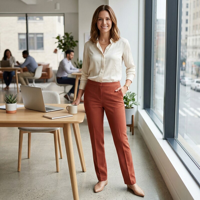 Nine West Women’s Stretch Straight Leg Wear To Work Pants Plus, 24W