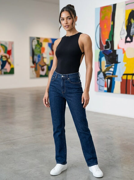 Express Body Contour Mid Compression High Neck Bodysuit, Size Medium