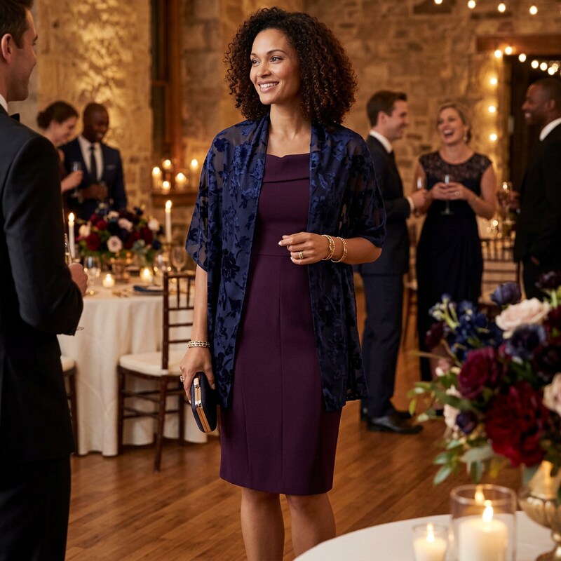 I.n.c. Blossom Shadow Evening Wrap One Size