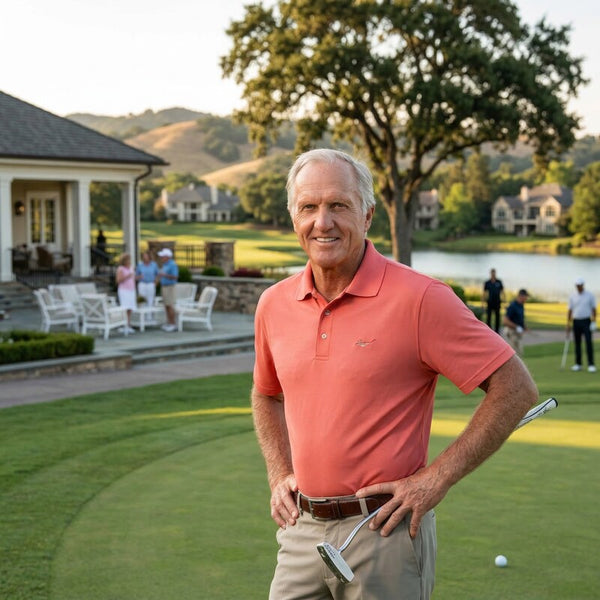 Greg Norman for Tasso Elba Mens 5 Iron Performance Golf Polo, Size Small