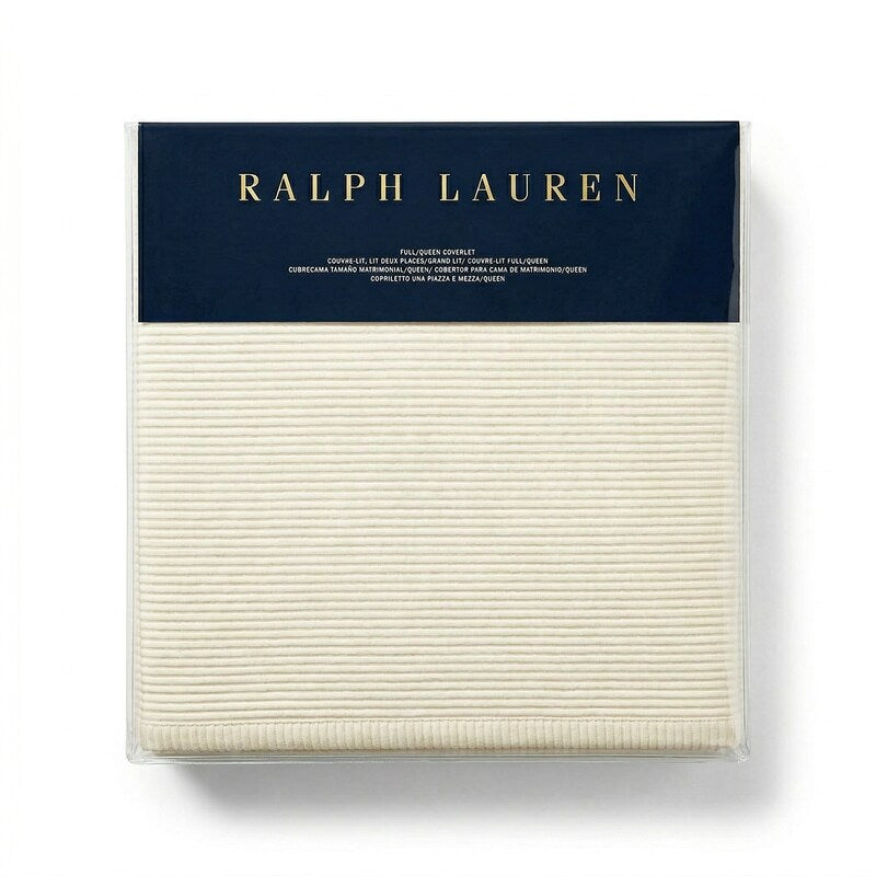 Ralph Lauren Textured Matelasse Coverlet, Full/ Queen