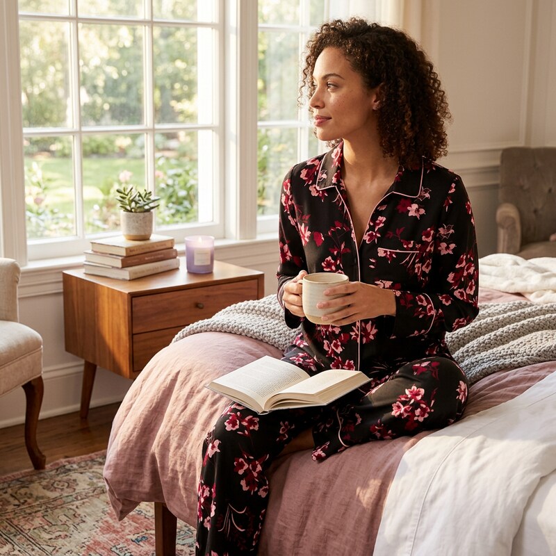 Alfani Women's Printed Piped Blouse Size XXL