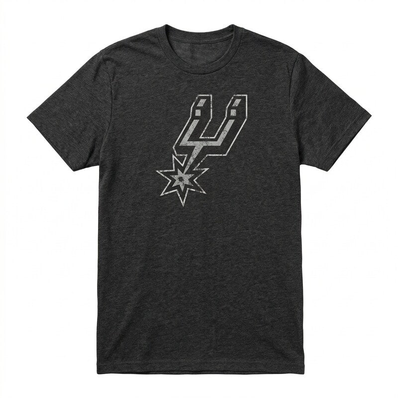 Majestic Athletic NBA San Antonio Spurs Mens Tri Blend Crew Tee, Size L