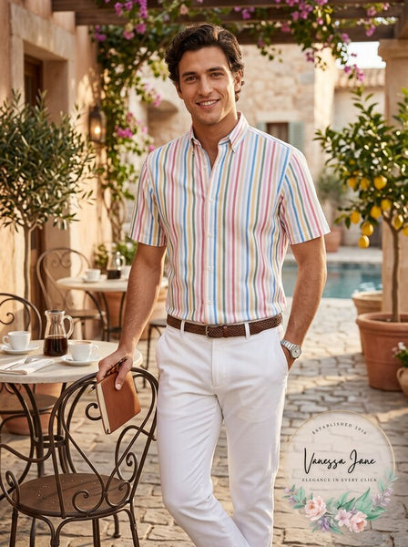 Club Room Mens Short Sleeve Shirt, Size Small