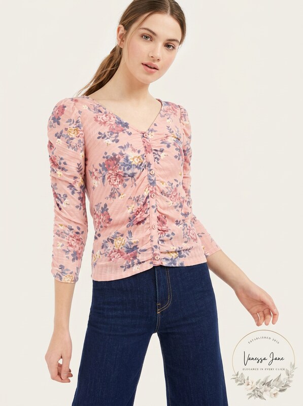 Crave Fame Juniors Ruched Textured Top