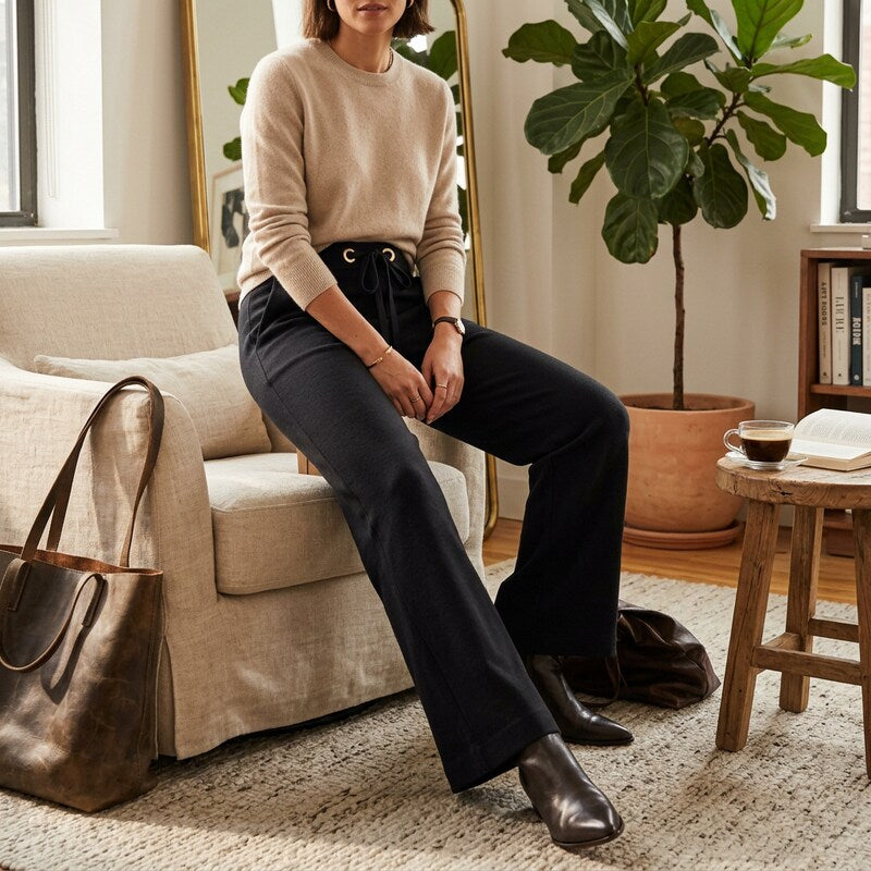 Nine West Women’s Flare Leg Hardware Detail Trousers, 14W