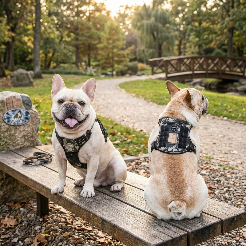 Auroth Dog Harness – Tactical and Training Reflect Harness – Black, Small