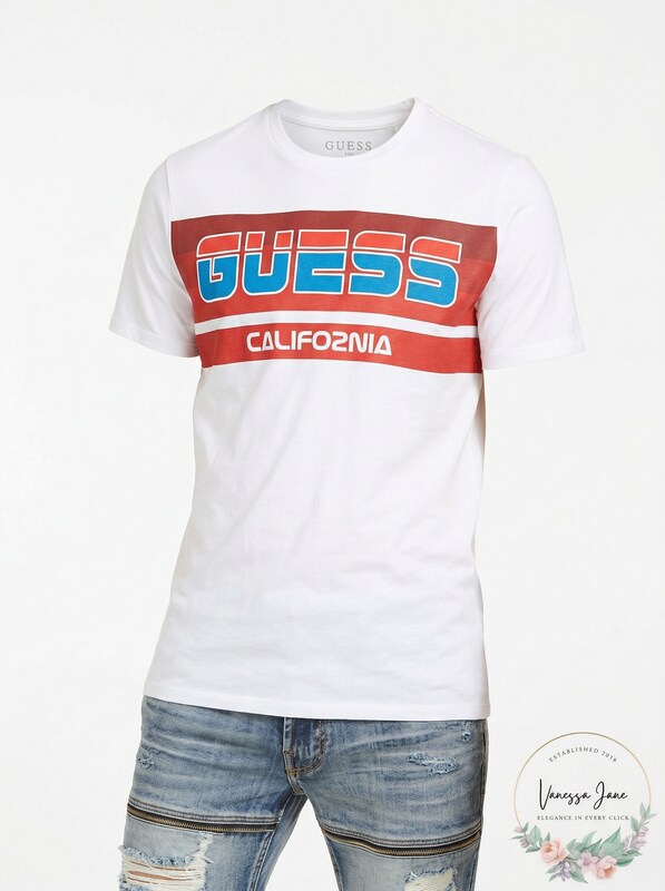 Guess Mens Ski Logo Graphic T-Shirt, XL