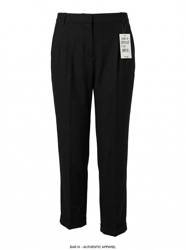 Bar III Straight-Leg Dress Pants, Size Small