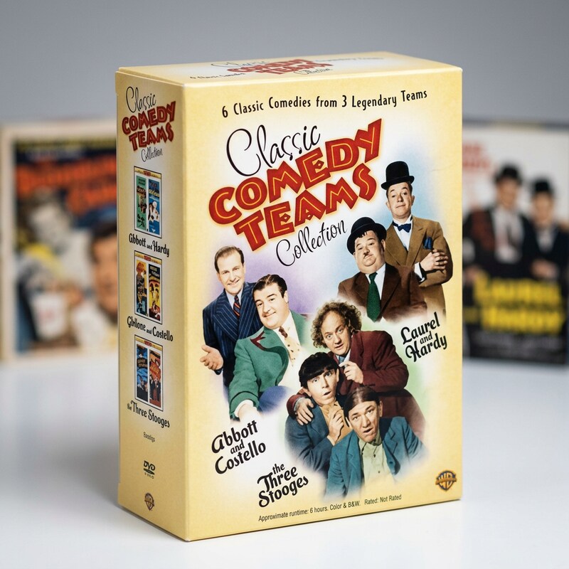 Classic Comedy Teams Collection Laurel Hardy, Abbott Costello, 3 Stooges