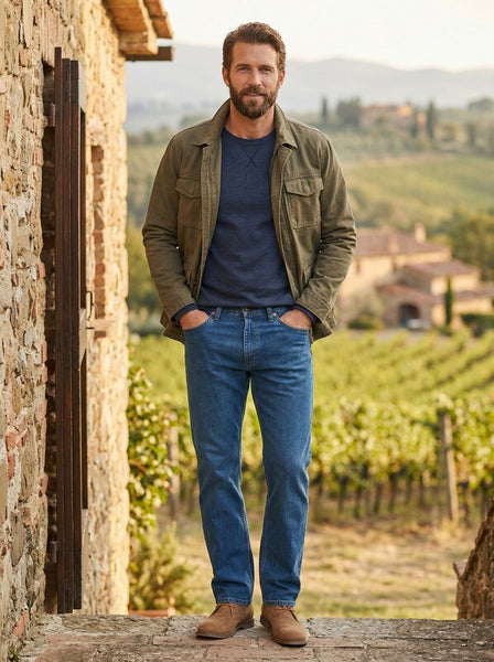 Wrangler Authentics Men S Classic 5 Pocket Regular Fit Cotton Jean Stonewash