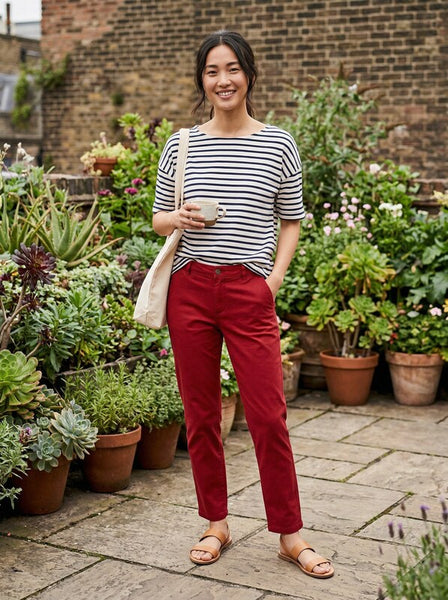 Lara Woman Women Red Casual Pants 4
