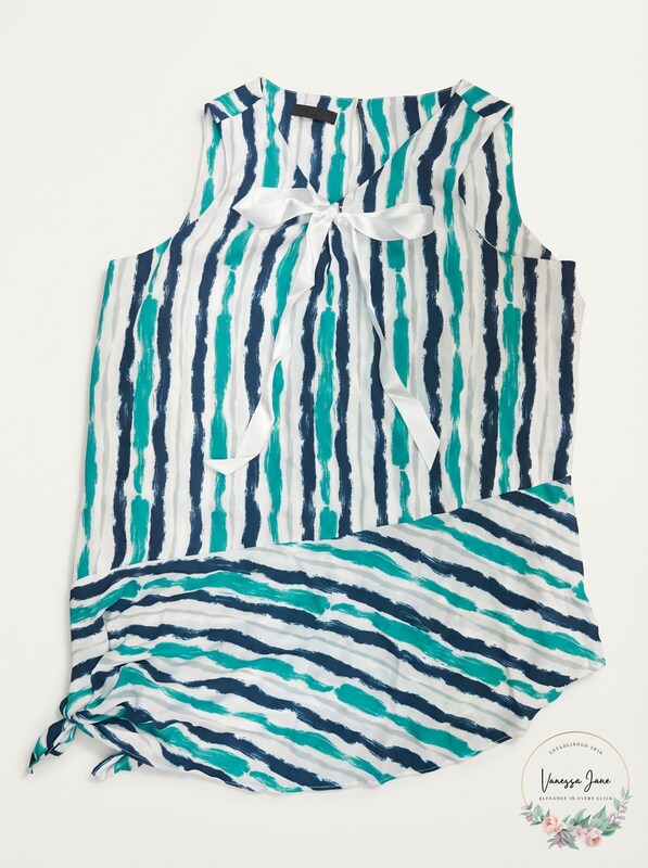 Alfani Tie-Hem Bow-Front Blouse, Size Medium