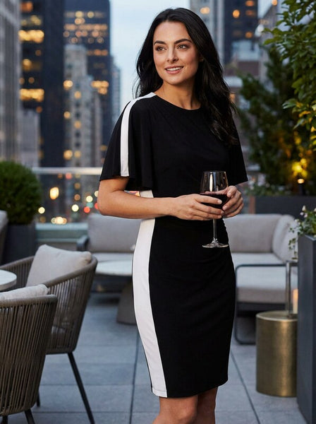 Lauren Ralph Lauren Women Dress Sheath Contrast-Stripe